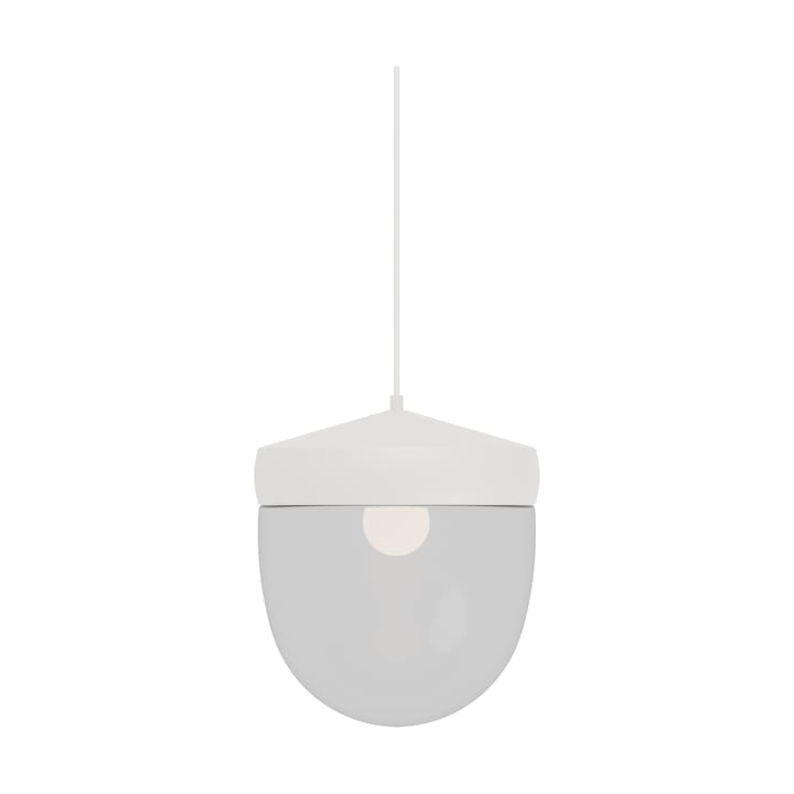 Lámpara colgante Pan transparente 30 cm - Blanco-blanco - Noon