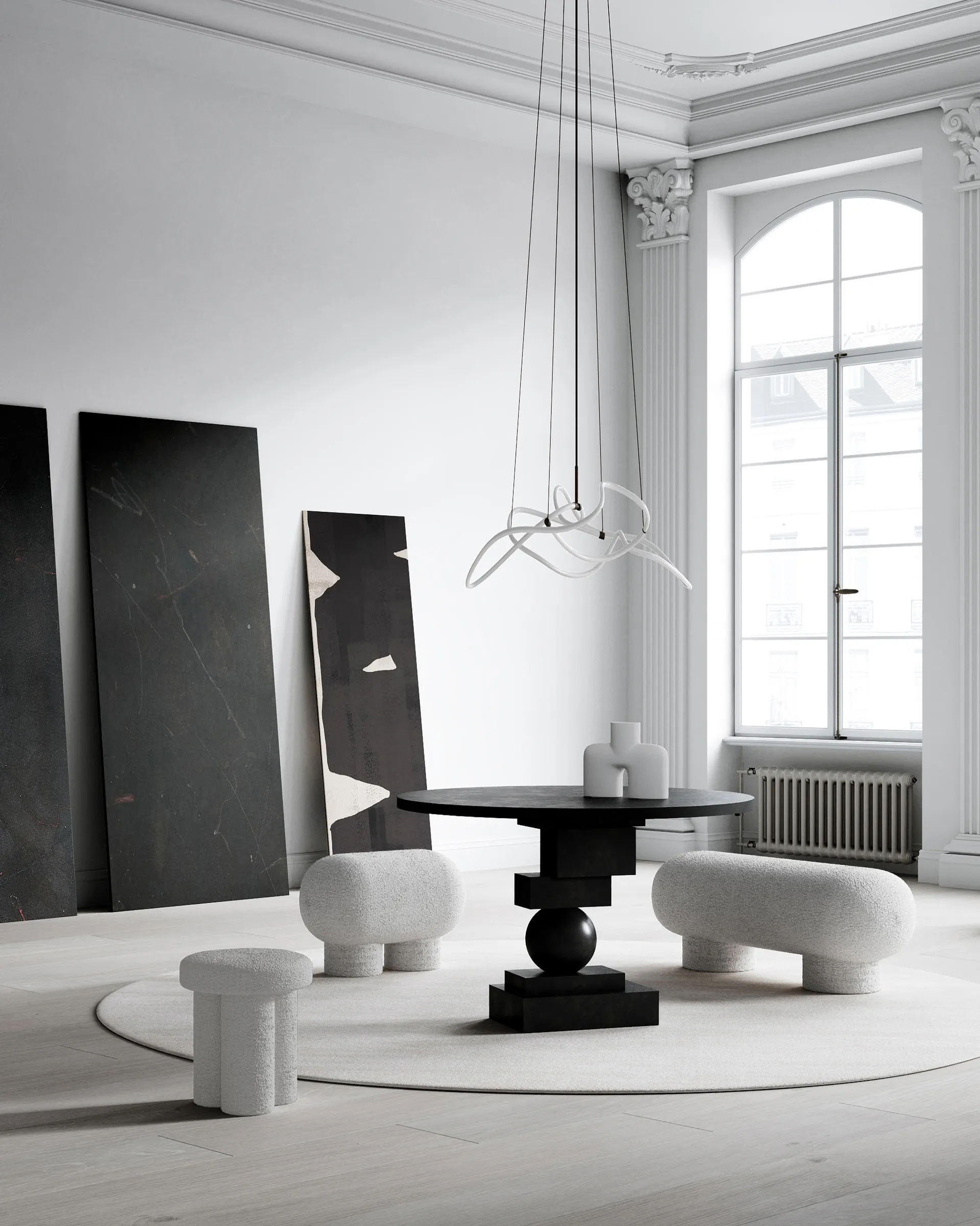 Banco Big Foot petit, Nubuck 101 Copenhagen