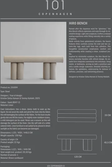 Banco Hiro - Linen - 101 Copenhagen