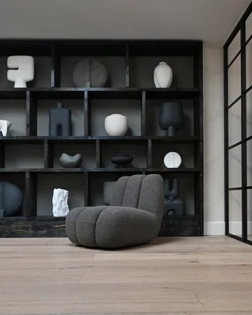 Butaca de jardín Toe bouclé - Taupe profundo - 101 Copenhagen