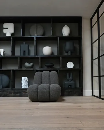 Butaca de jardín Toe bouclé - Taupe profundo - 101 Copenhagen