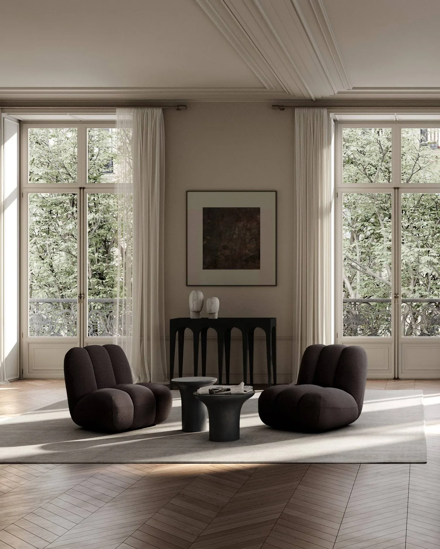Butaca Lounge Toe, Dark brown 101 Copenhagen