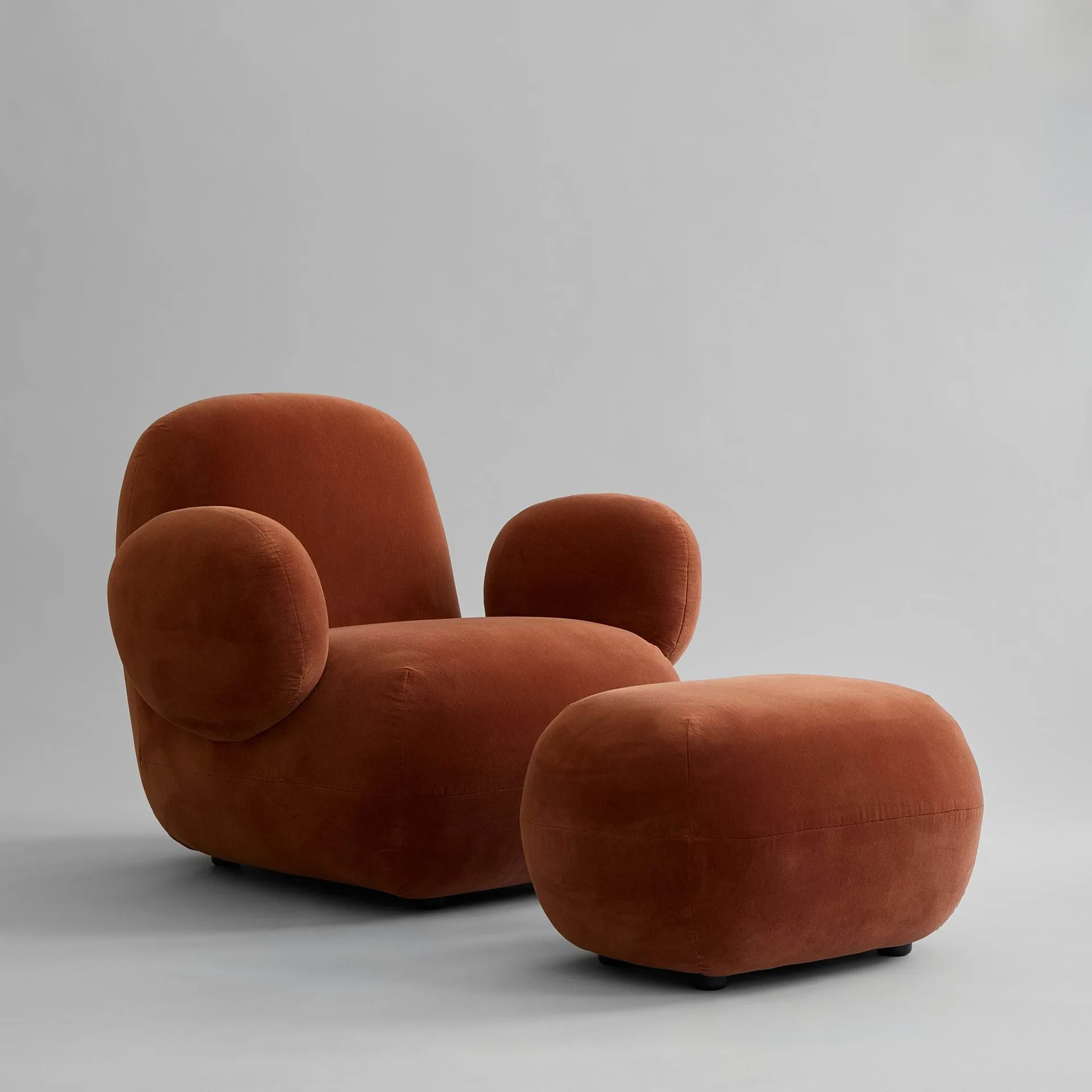 Butaca Toe Chair Flat 92x75 cm, Rust 101 Copenhagen