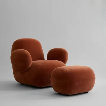 Butaca Toe Chair Flat 92x75 cm - Rust - 101 Copenhagen