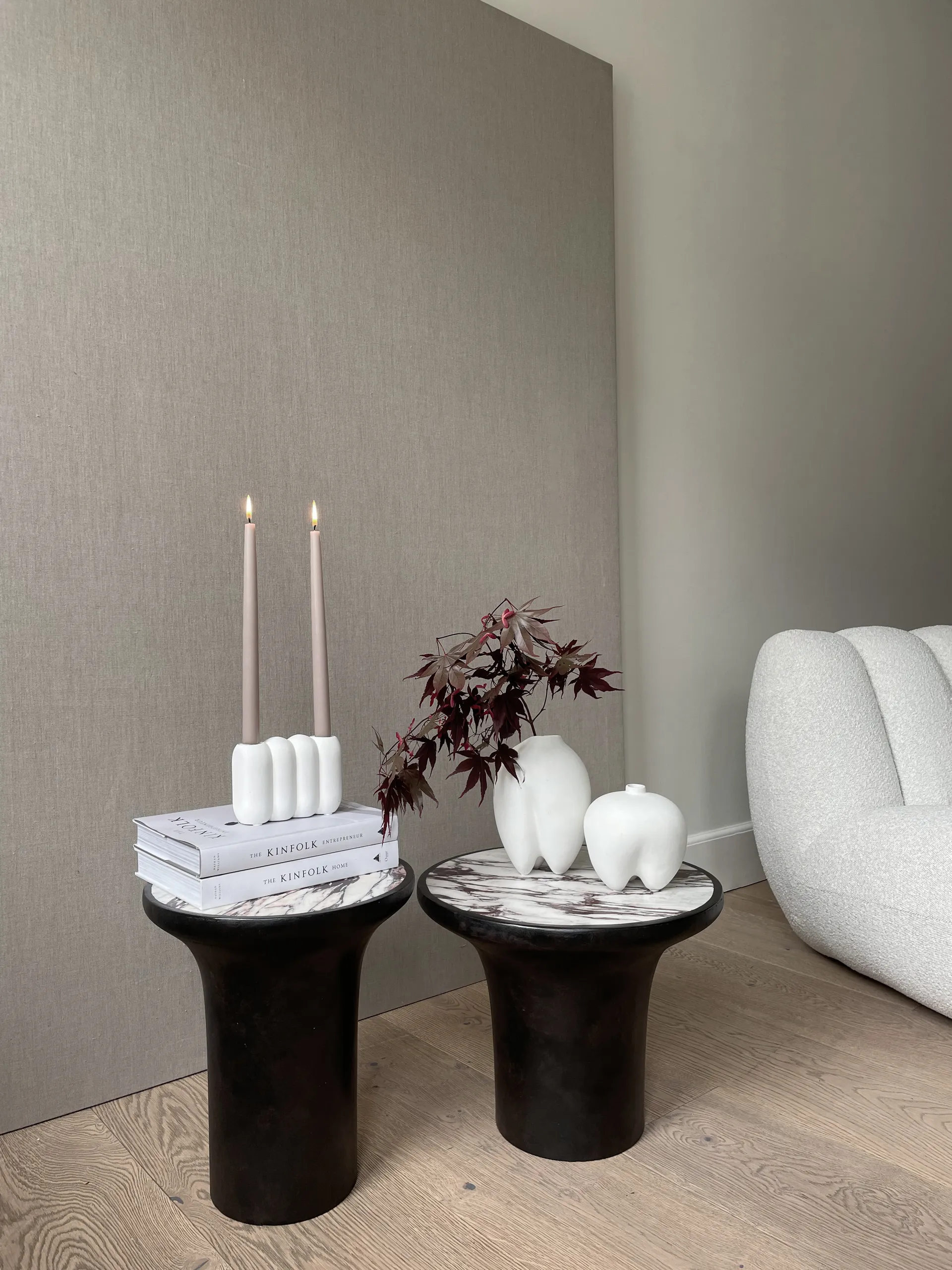 Candelabro Tube Bone white, 11x14,5 cm  101 Copenhagen