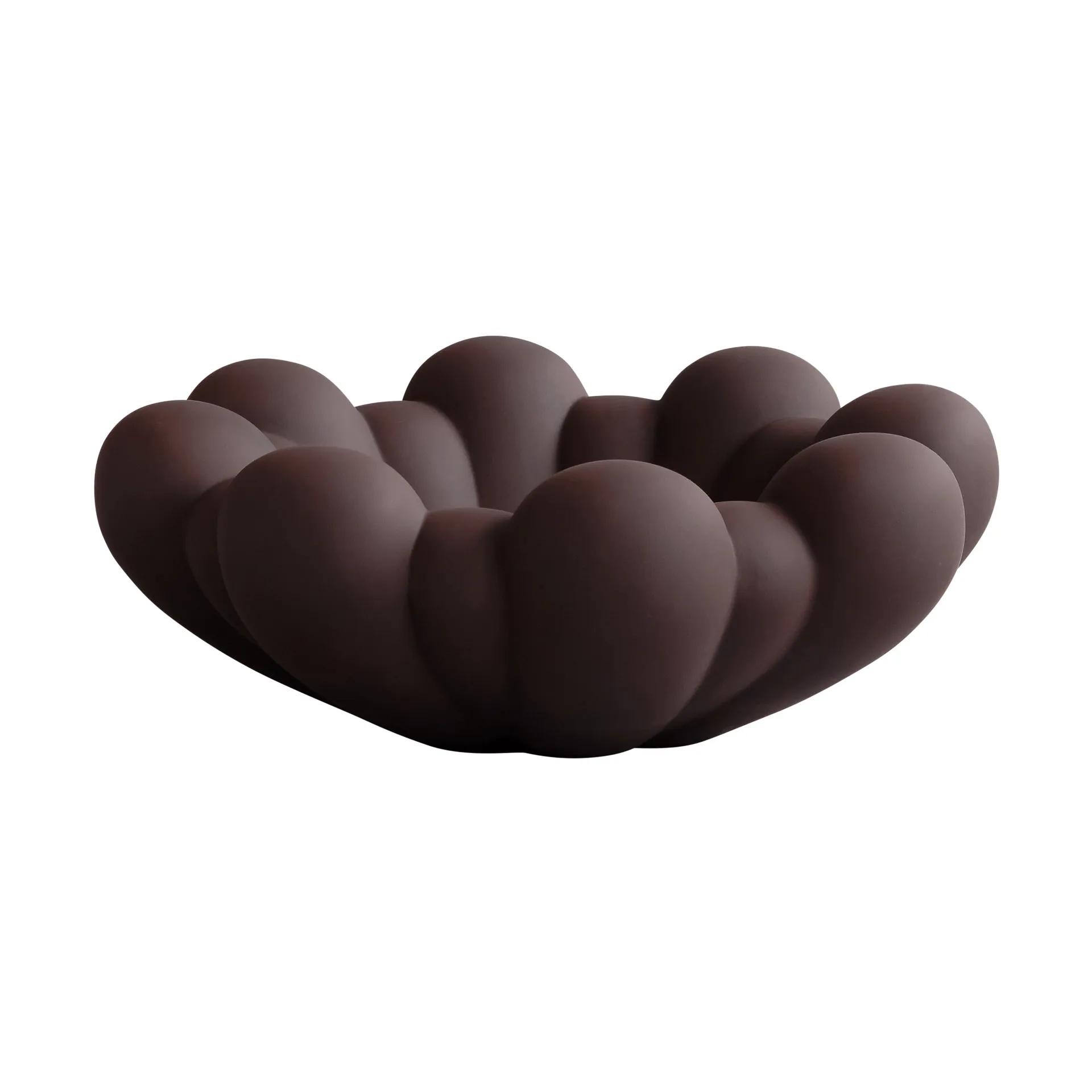 Cuenco grande Bloom tray, Chocolate brown 101 Copenhagen