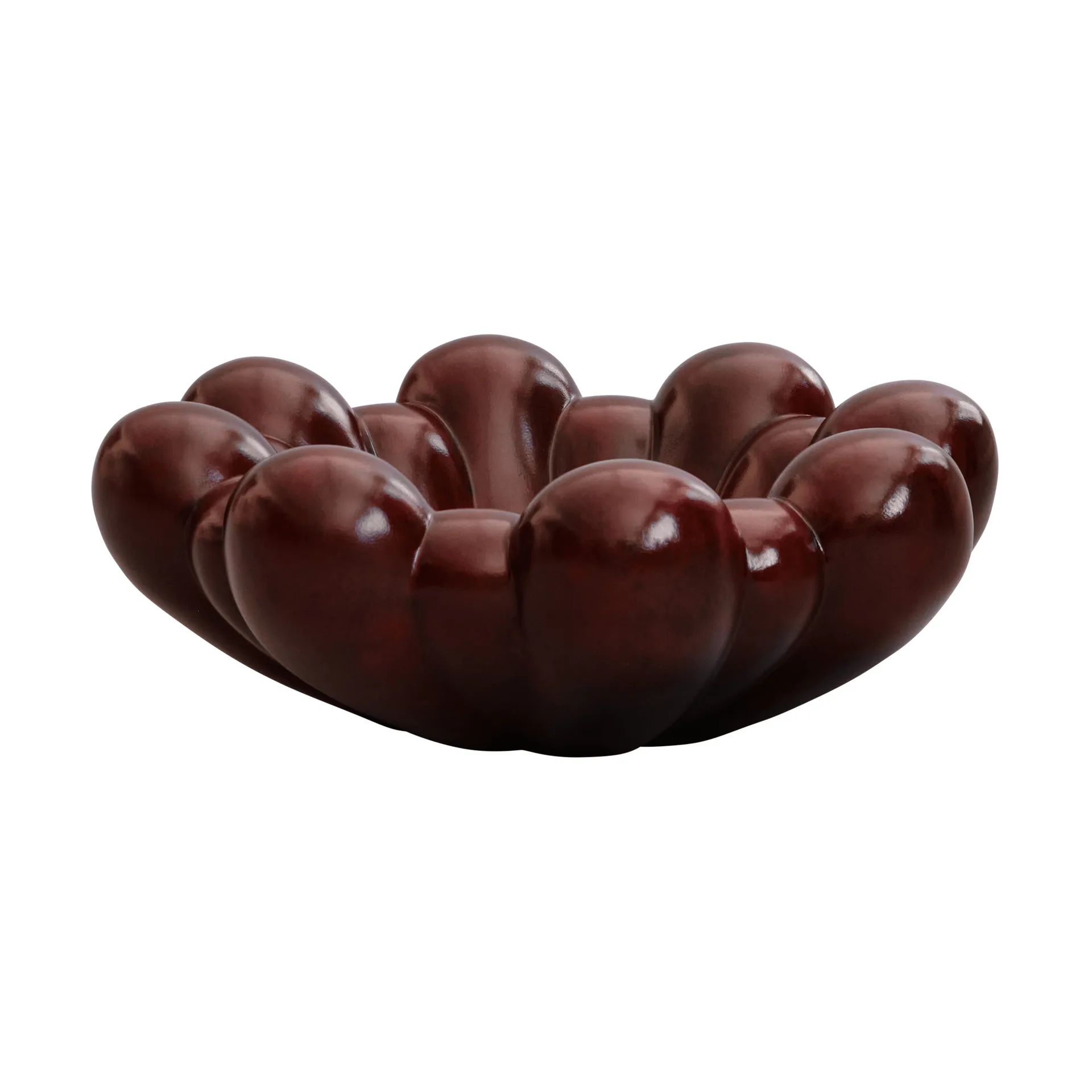 Cuenco grande Bloom tray, Maroon 101 Copenhagen