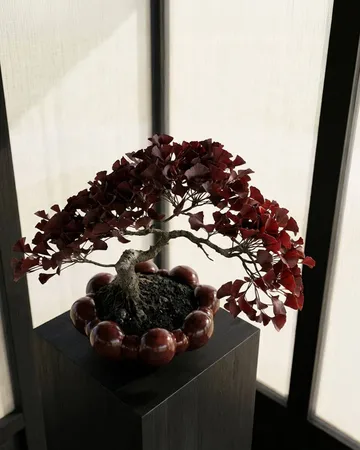 Cuenco grande Bloom tray - Maroon - 101 Copenhagen