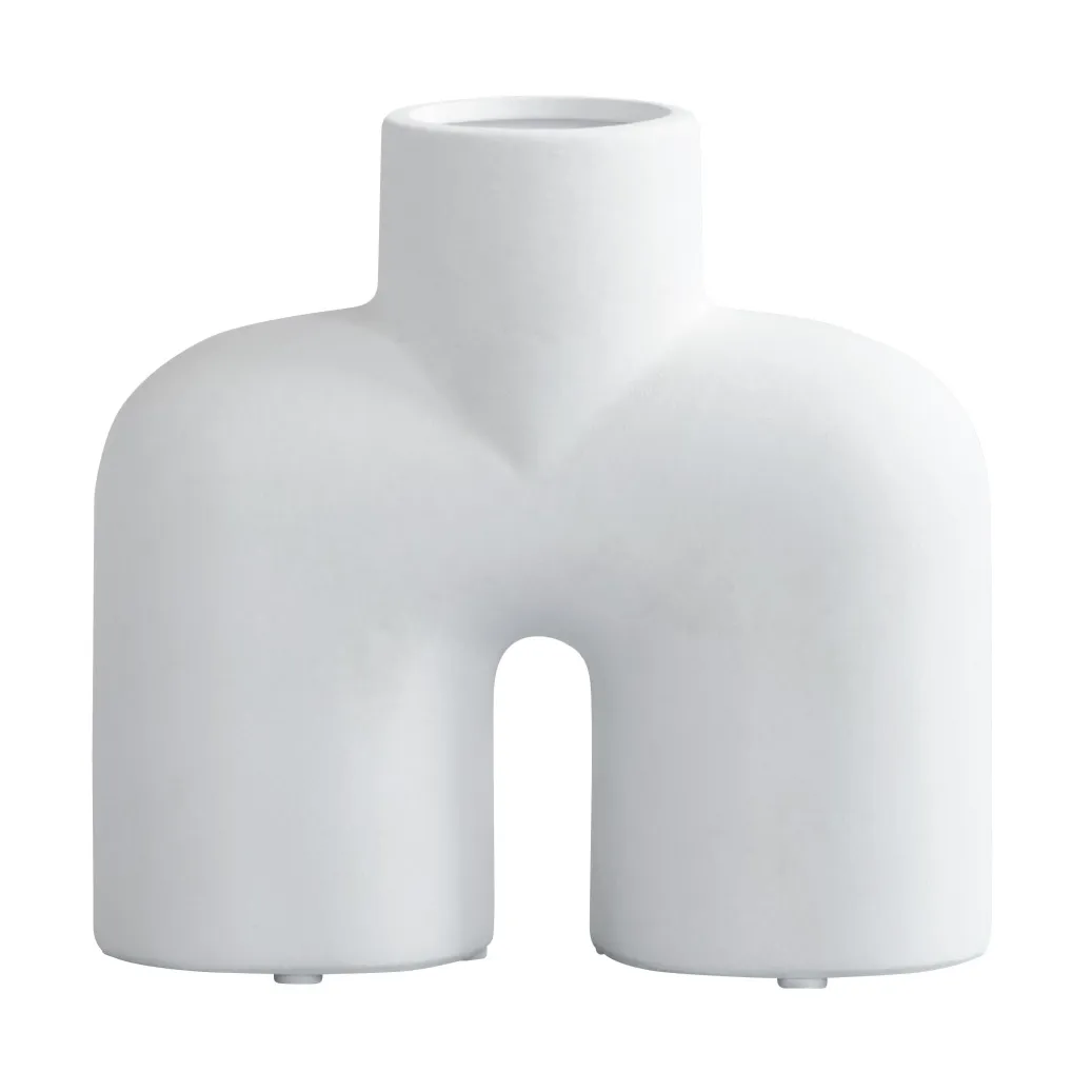 Jarrón Cobra Uno mini 17x18 cm, Bone white 101 Copenhagen