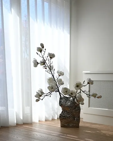 Jarrón Kami big 49,5x35 cm - Chrome - 101 Copenhagen