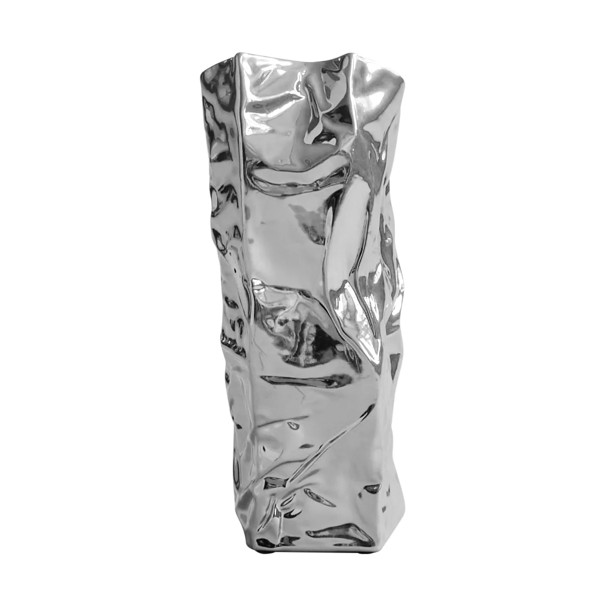 Jarrón Kami mini 25x13 cm, Cromo 101 Copenhagen