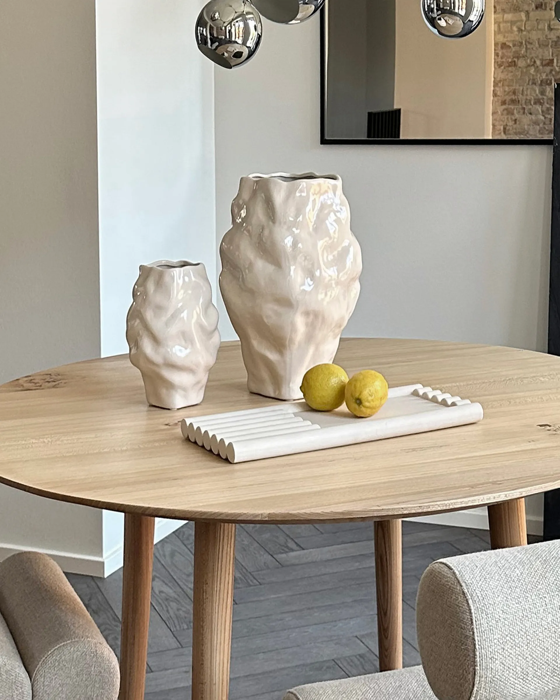 Jarrón Katachi medio, High glaze birch 101 Copenhagen