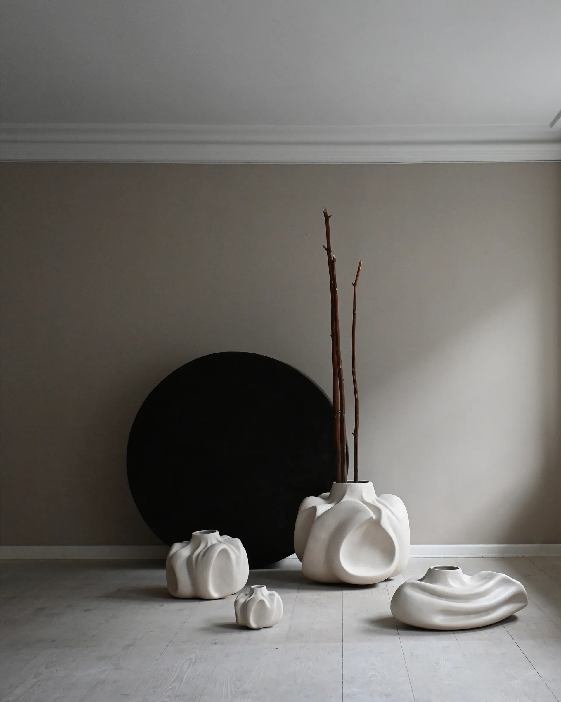 Jarrón Wabi Fat 23 cm, abedul 101 Copenhagen