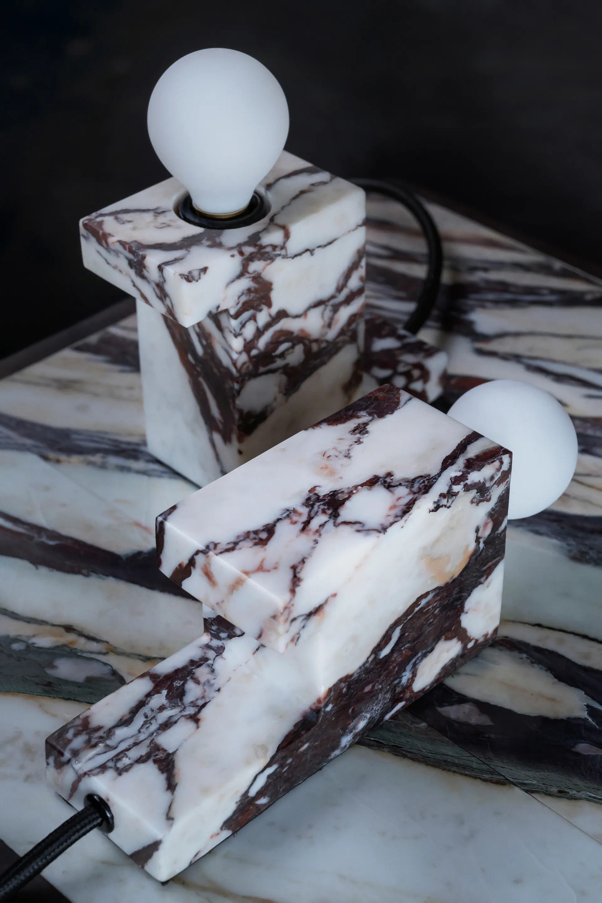 Lámpara baja Brick 8x14 cm, Calacatta 101 Copenhagen