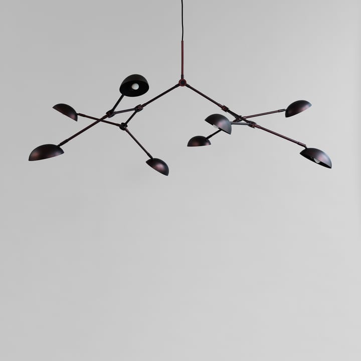 Lámpara de araña Drop Chandelier, Burned black 101 Copenhagen
