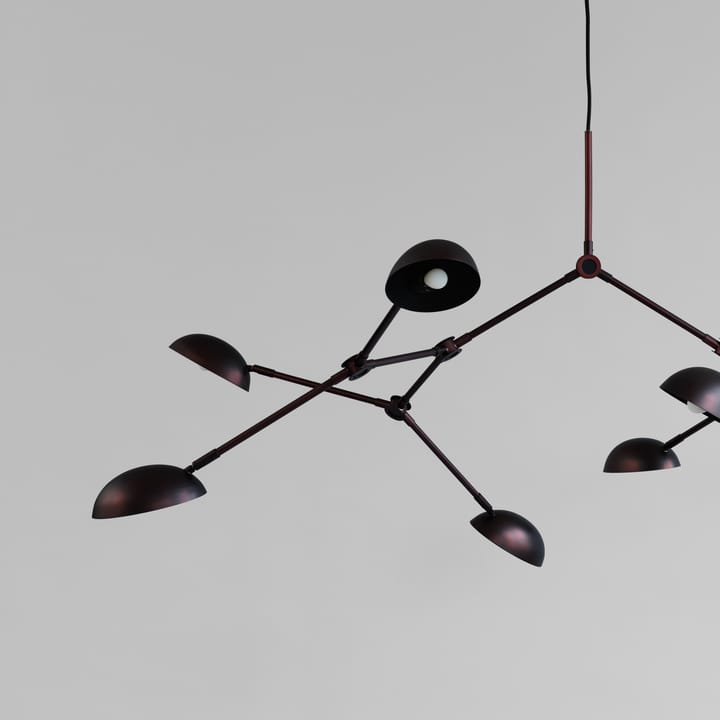 Lámpara de araña Drop Chandelier, Burned black 101 Copenhagen