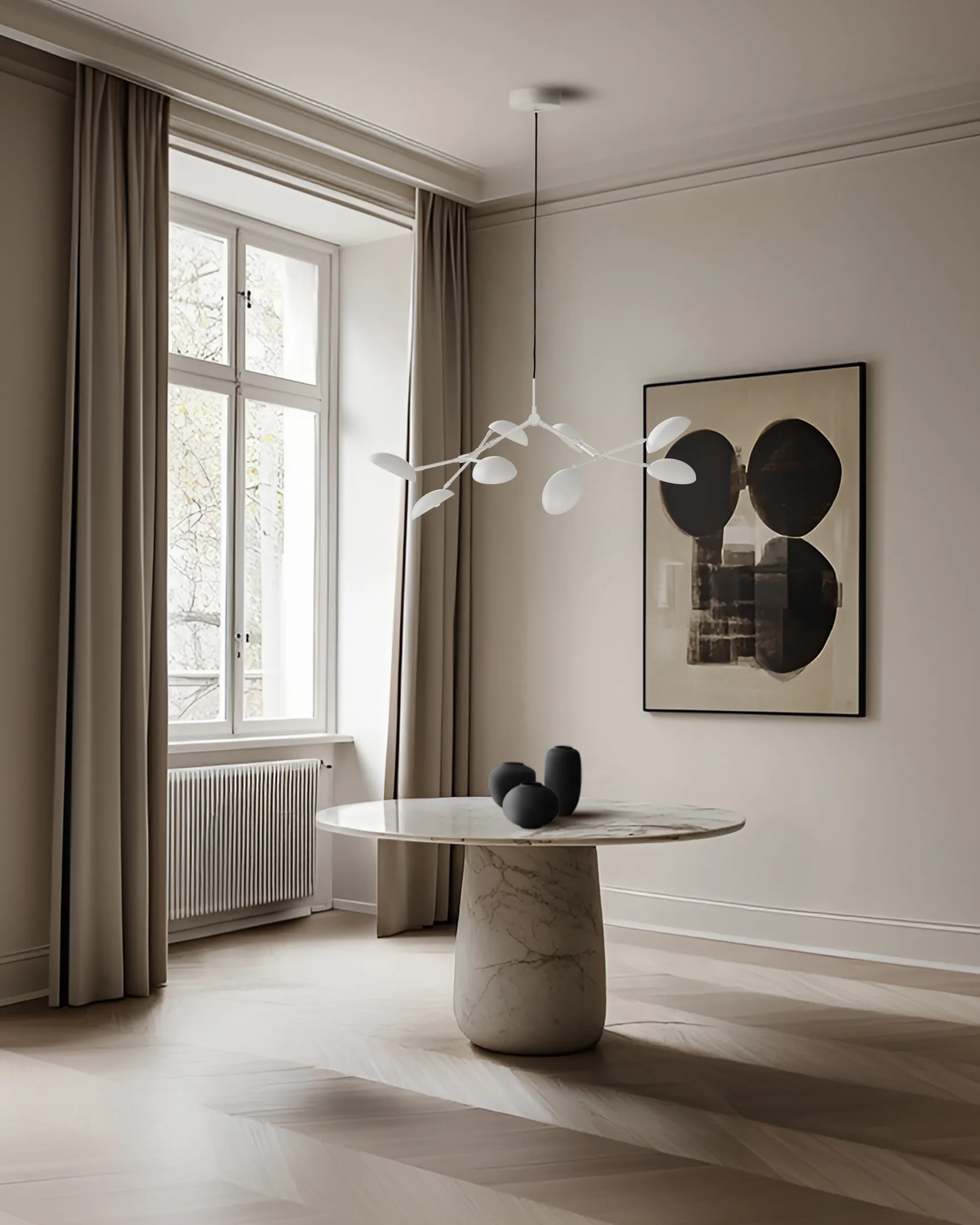 Lámpara de araña mini Drop Chandelier, Blanco 101 Copenhagen