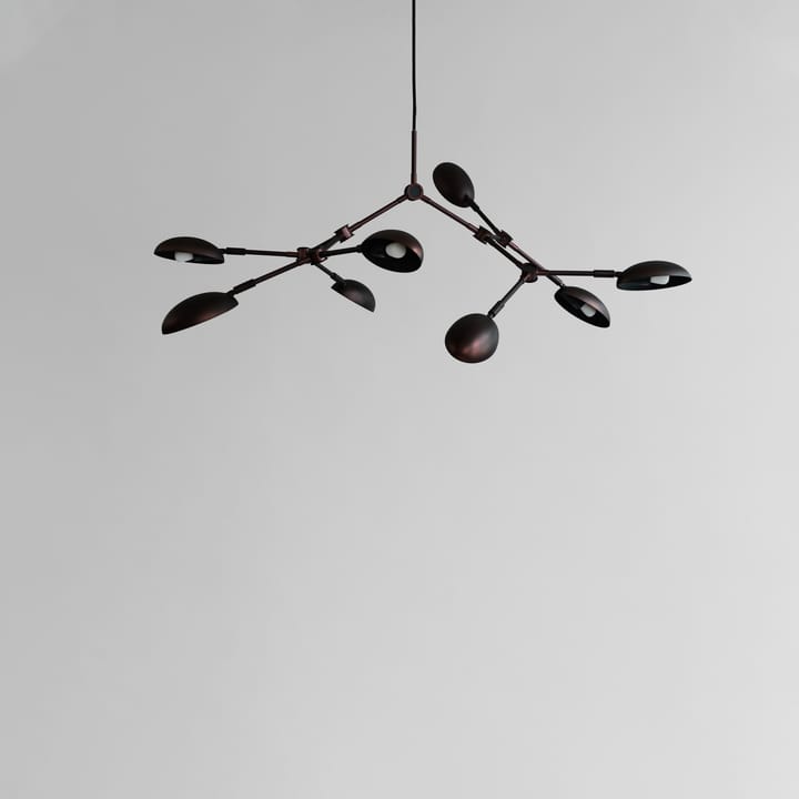Lámpara de araña mini Drop Chandelier, Burned black 101 Copenhagen