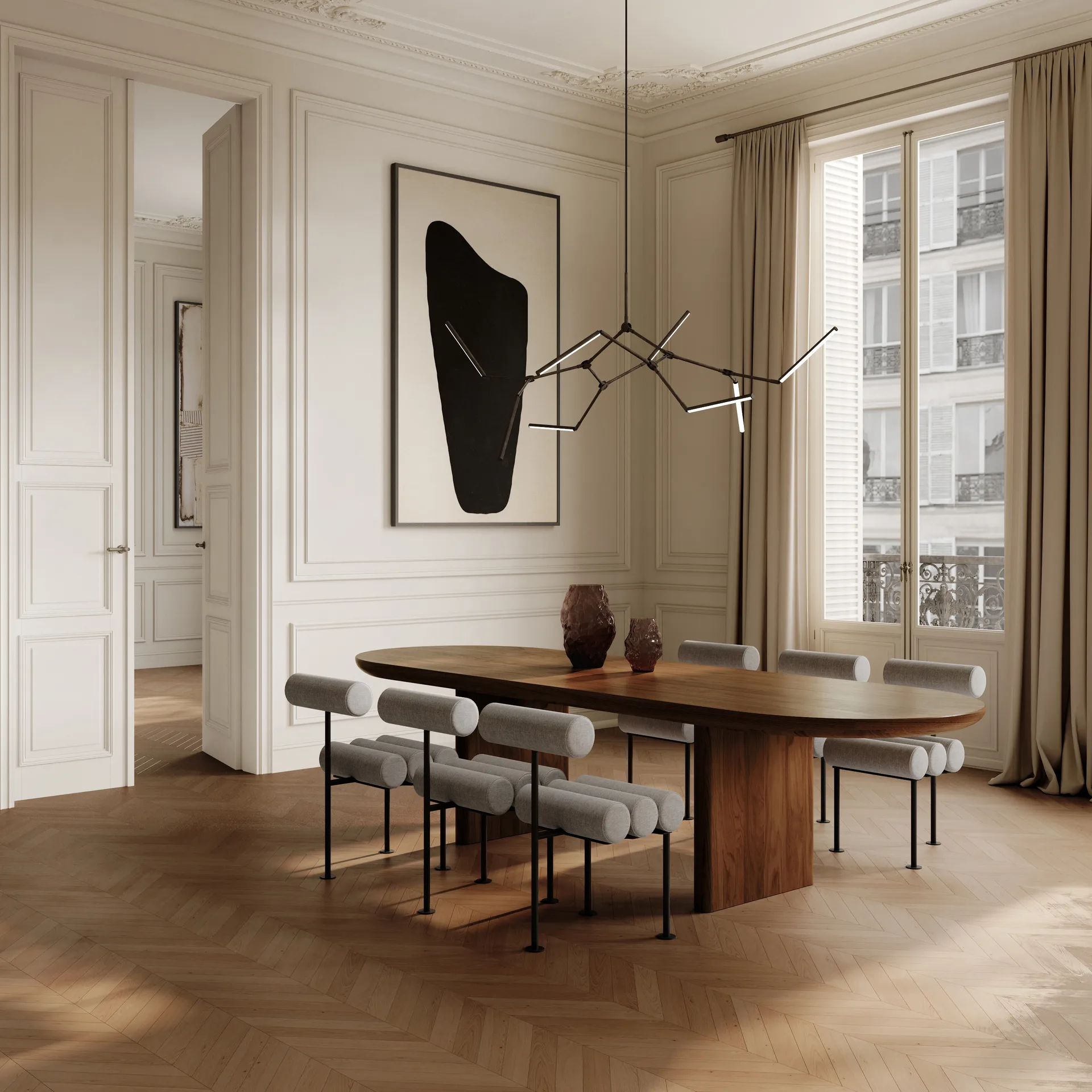 Lámpara de araña Stick chandelier , Bronce 101 Copenhagen