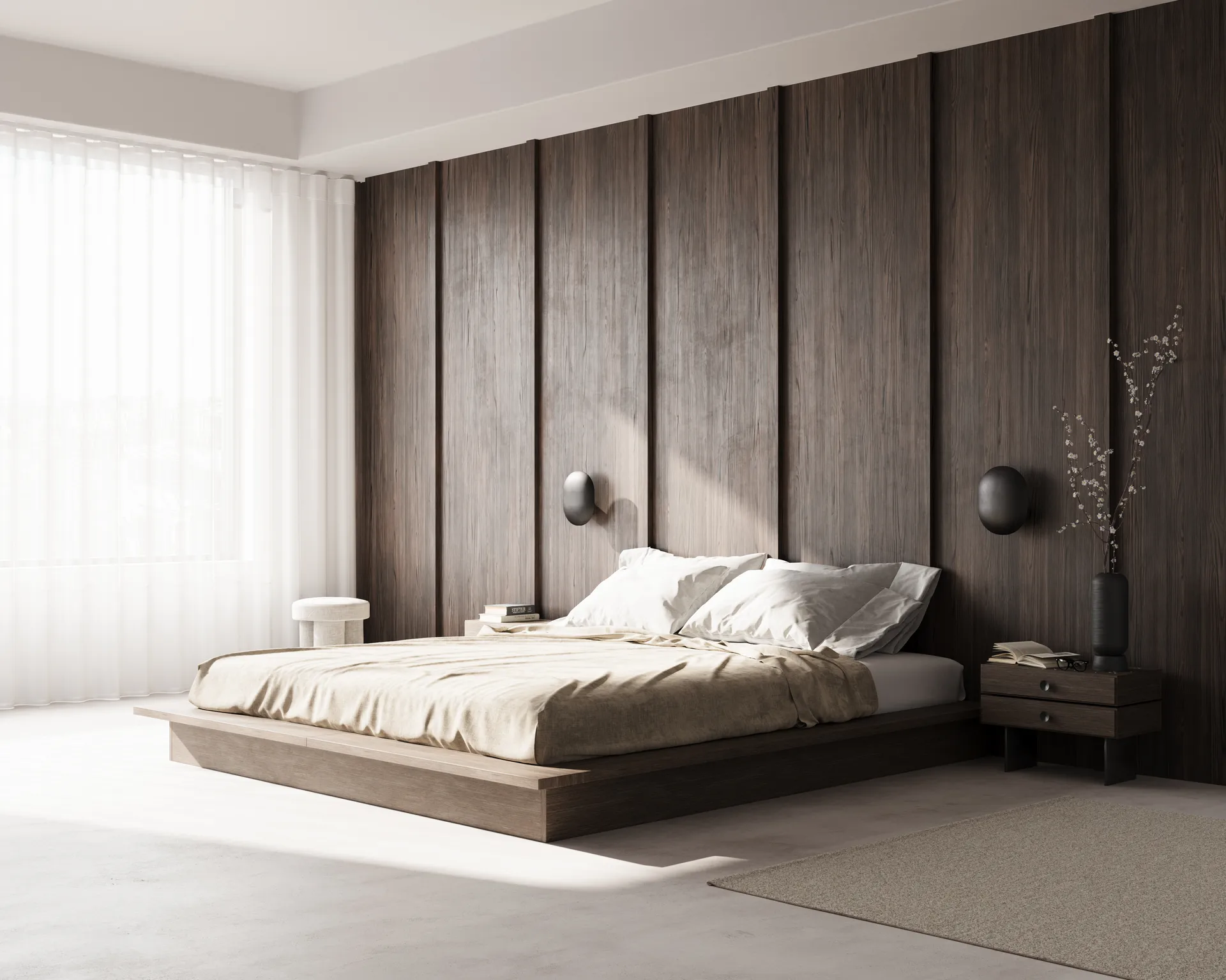 Lámpara de pared Clam 26 cm, Burned black 101 Copenhagen