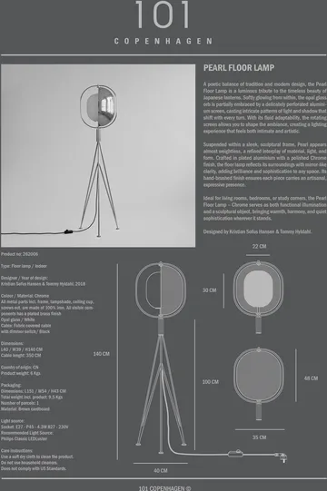 Lámpara de pie Pearl - Chrome - 101 Copenhagen