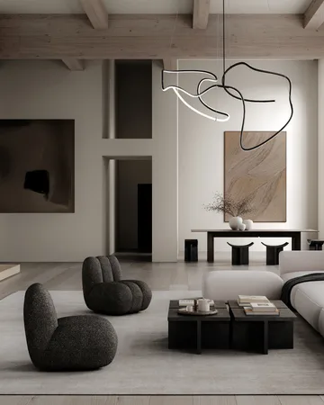 Lámpara de techo Ghost Chandelier big - Burned black - 101 Copenhagen