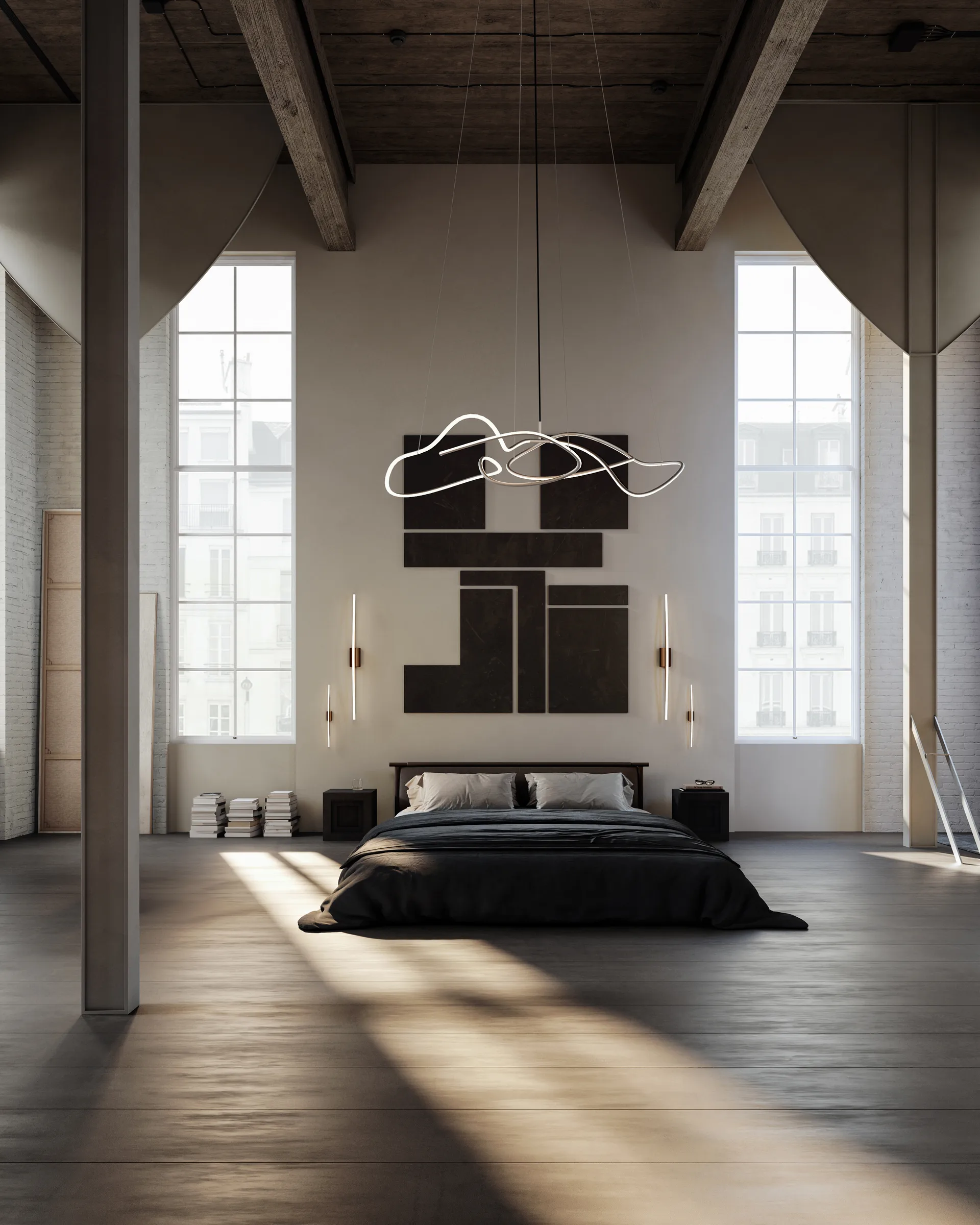 Lámpara de techo Ghost Chandelier big, Chrome 101 Copenhagen