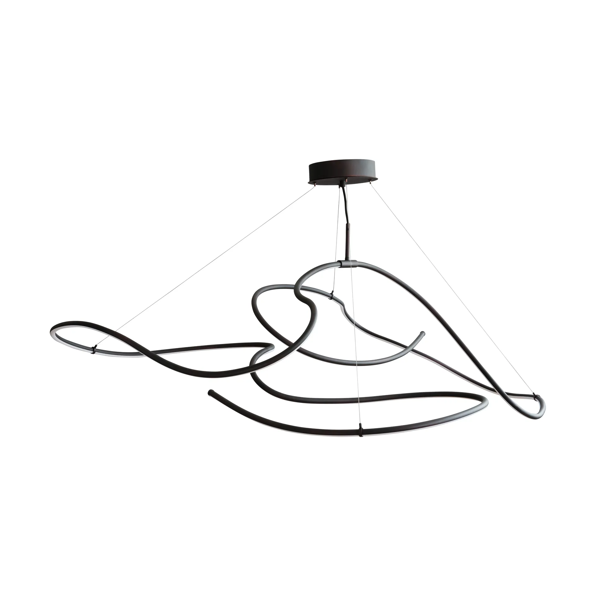 Lámpara de techo Ghost Chandelier big, Negro quemado 101 Copenhagen