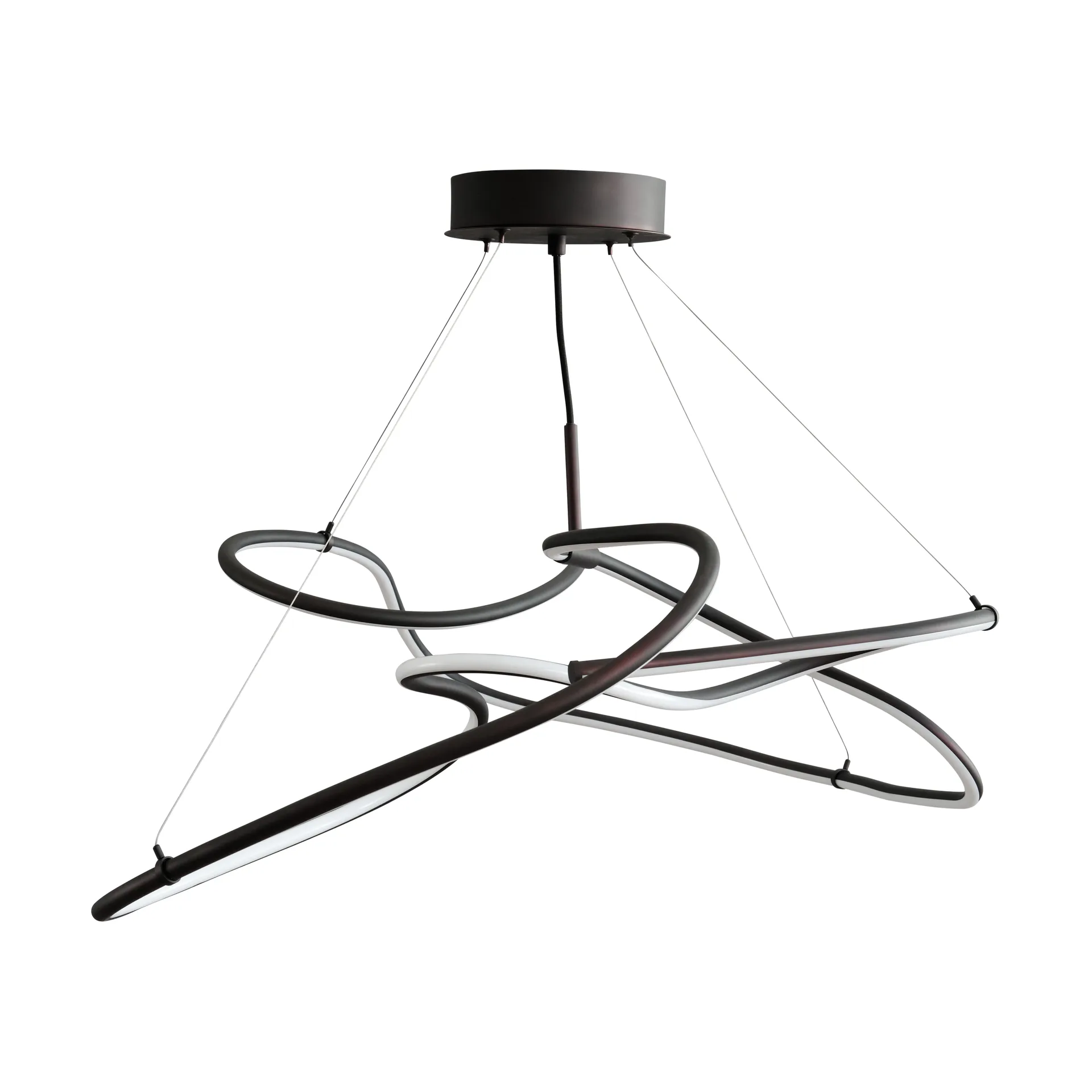 Lámpara de techo Ghost Chandelier mini, Burned black 101 Copenhagen