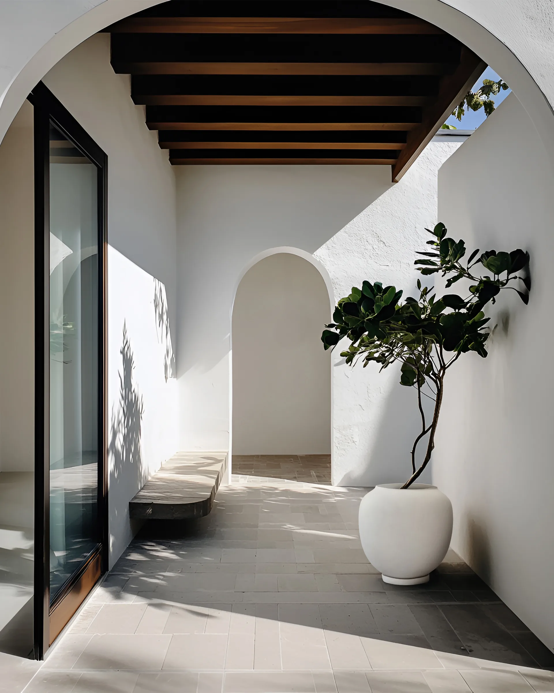 Maceta Sunao grande 53 cm, Abedul 101 Copenhagen