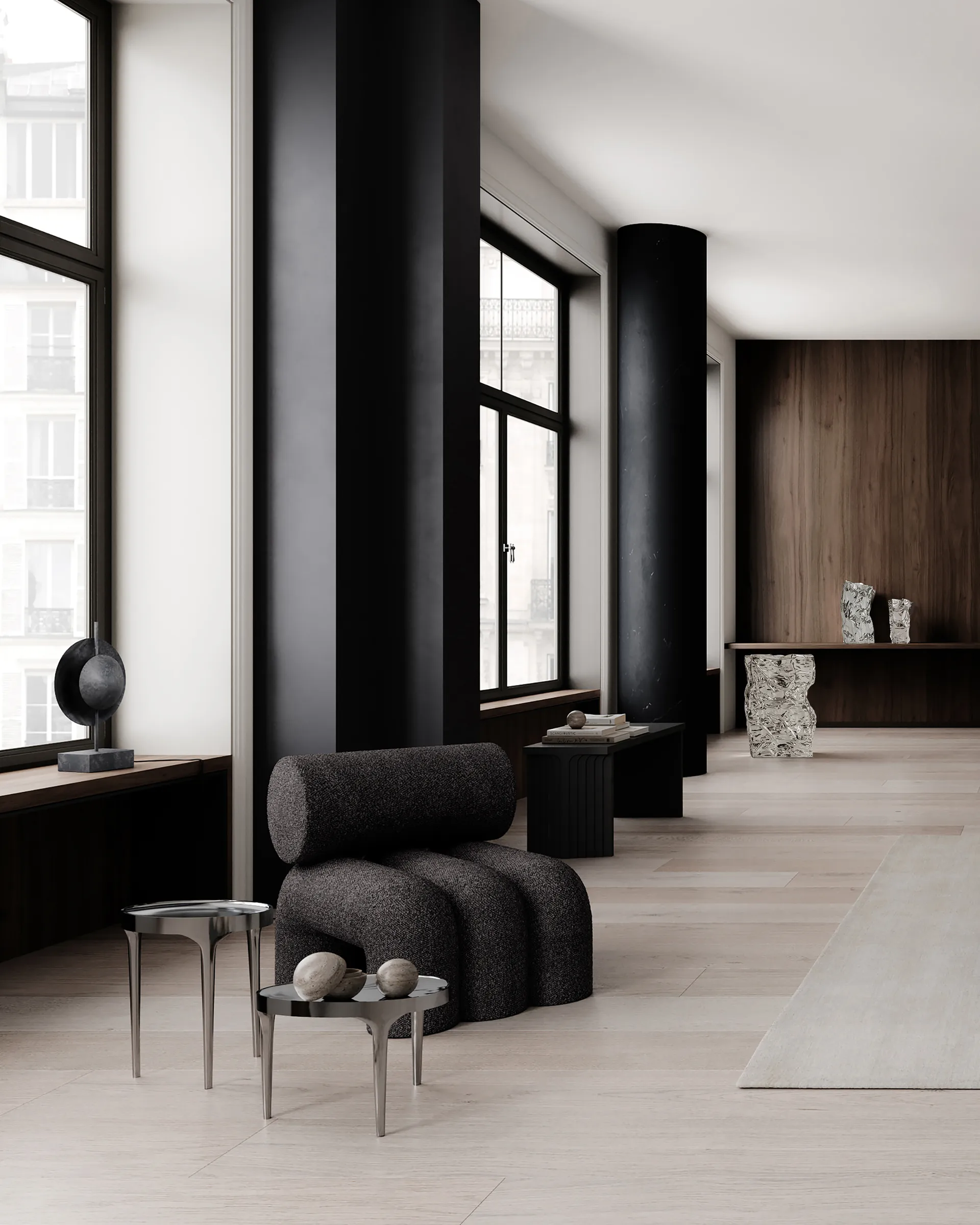 Mesa auxiliar Phantom, Chrome low 101 Copenhagen