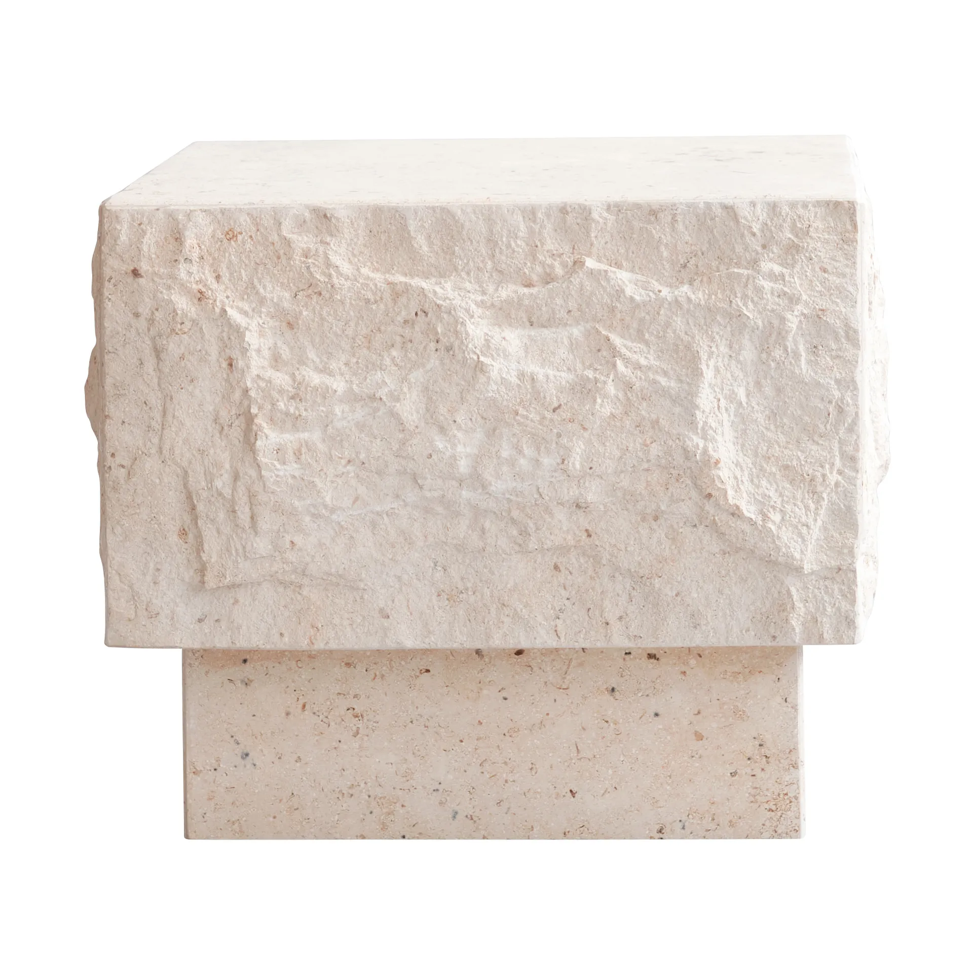 Mesa auxiliar Temple low 42x40 cm, Limestone 101 Copenhagen