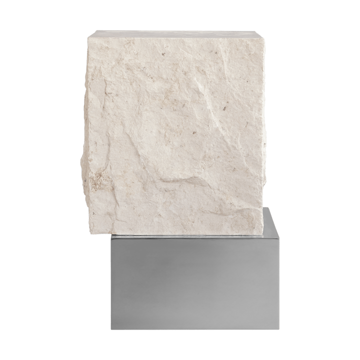 Mesa auxiliar Temple tall 50x33 cm - Chrome-limestone - 101 Copenhagen
