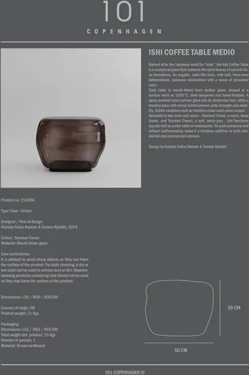 Mesa de centro Ishi medio - Smoked desert - 101 Copenhagen