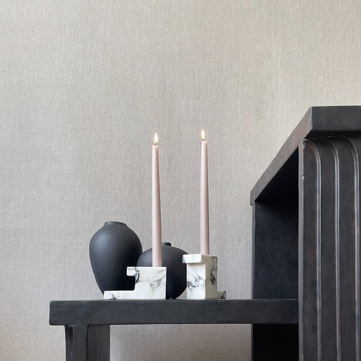 Portavelas alto Brick 10,5x12,5 cm, Calacatta 101 Copenhagen