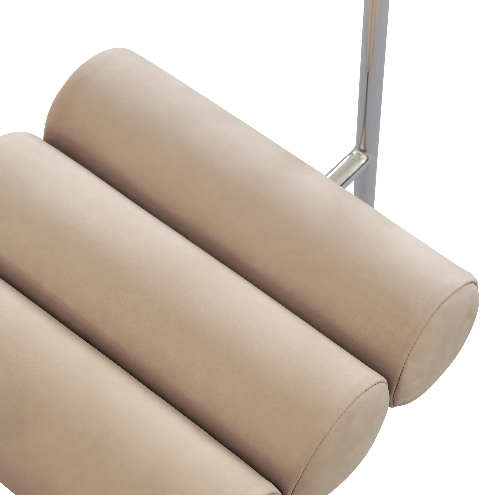 Silla de comedor Hiro, Acero inoxidable-nobuk 101 Copenhagen