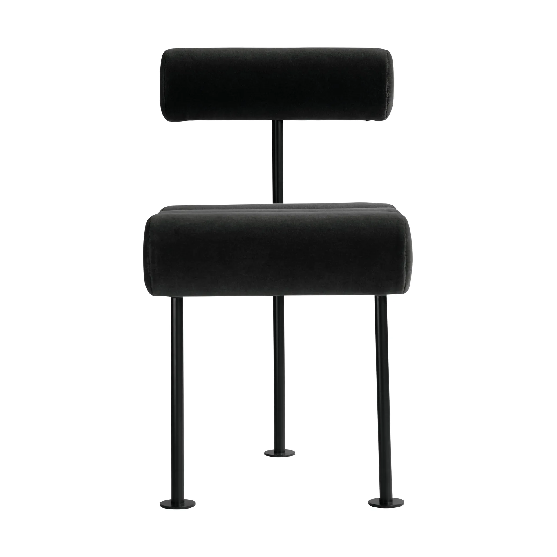 Silla de comedor Hiro, Black frame-peat 101 Copenhagen