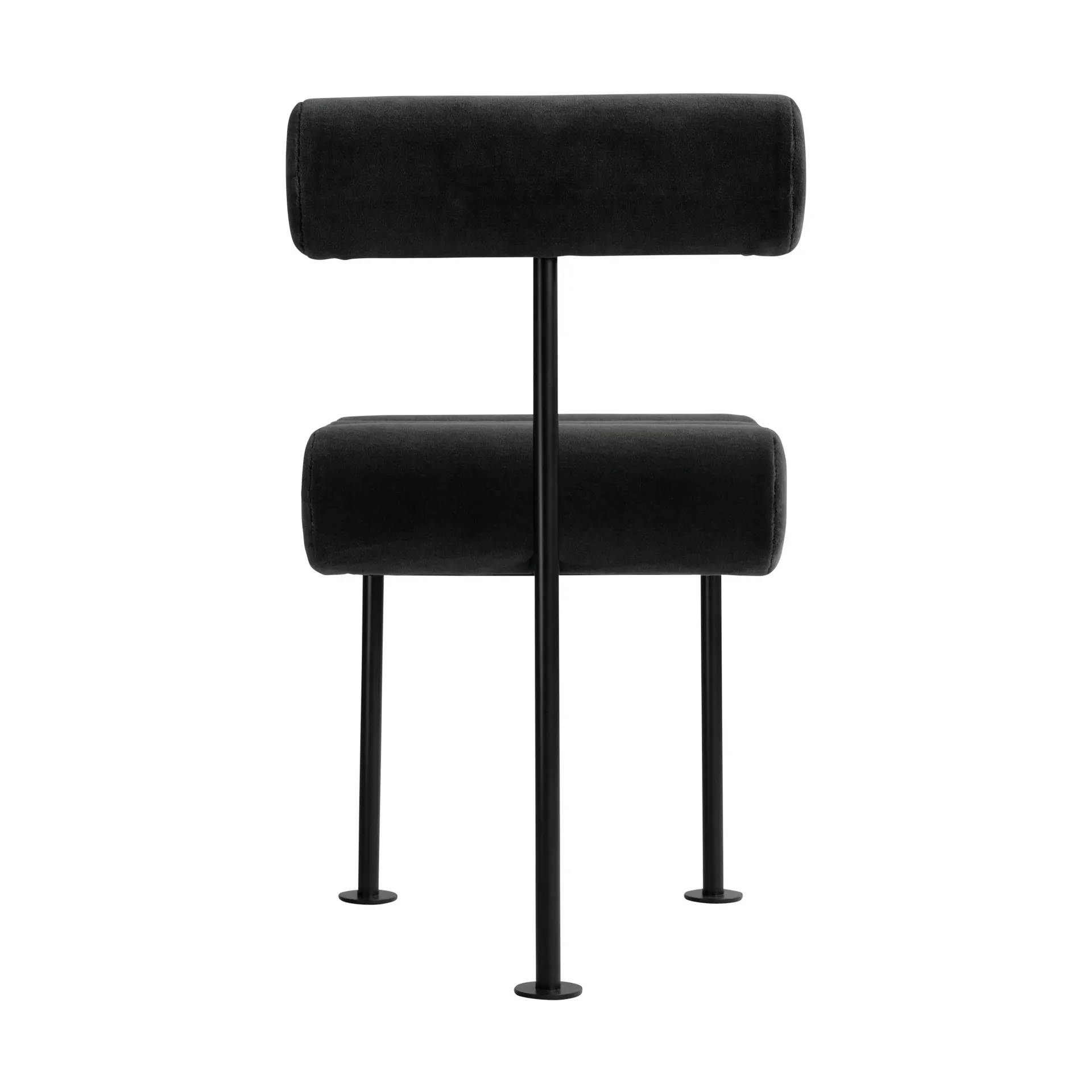 Silla de comedor Hiro, Black frame-peat 101 Copenhagen