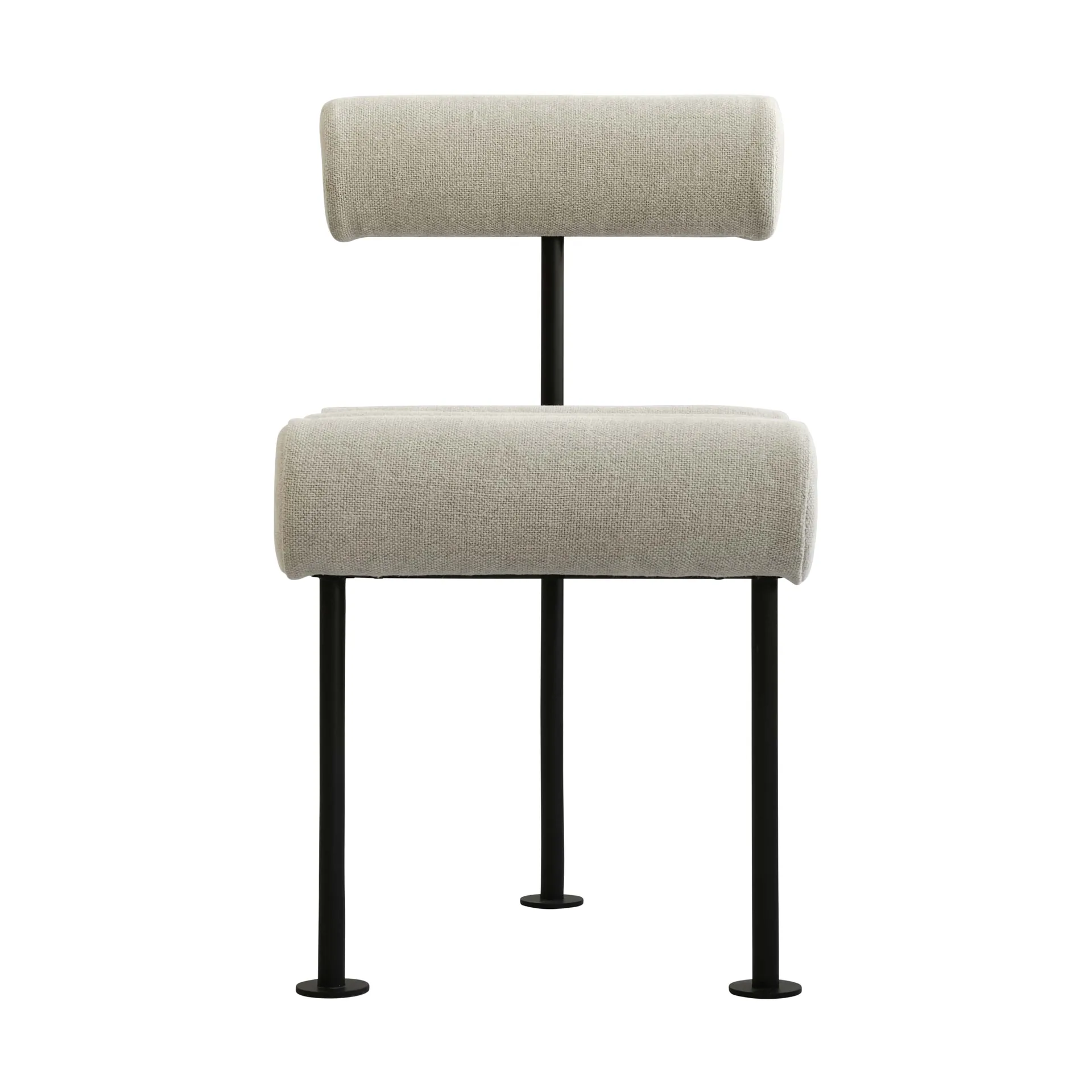 Silla de comedor Hiro, Black frame-Sand 101 Copenhagen