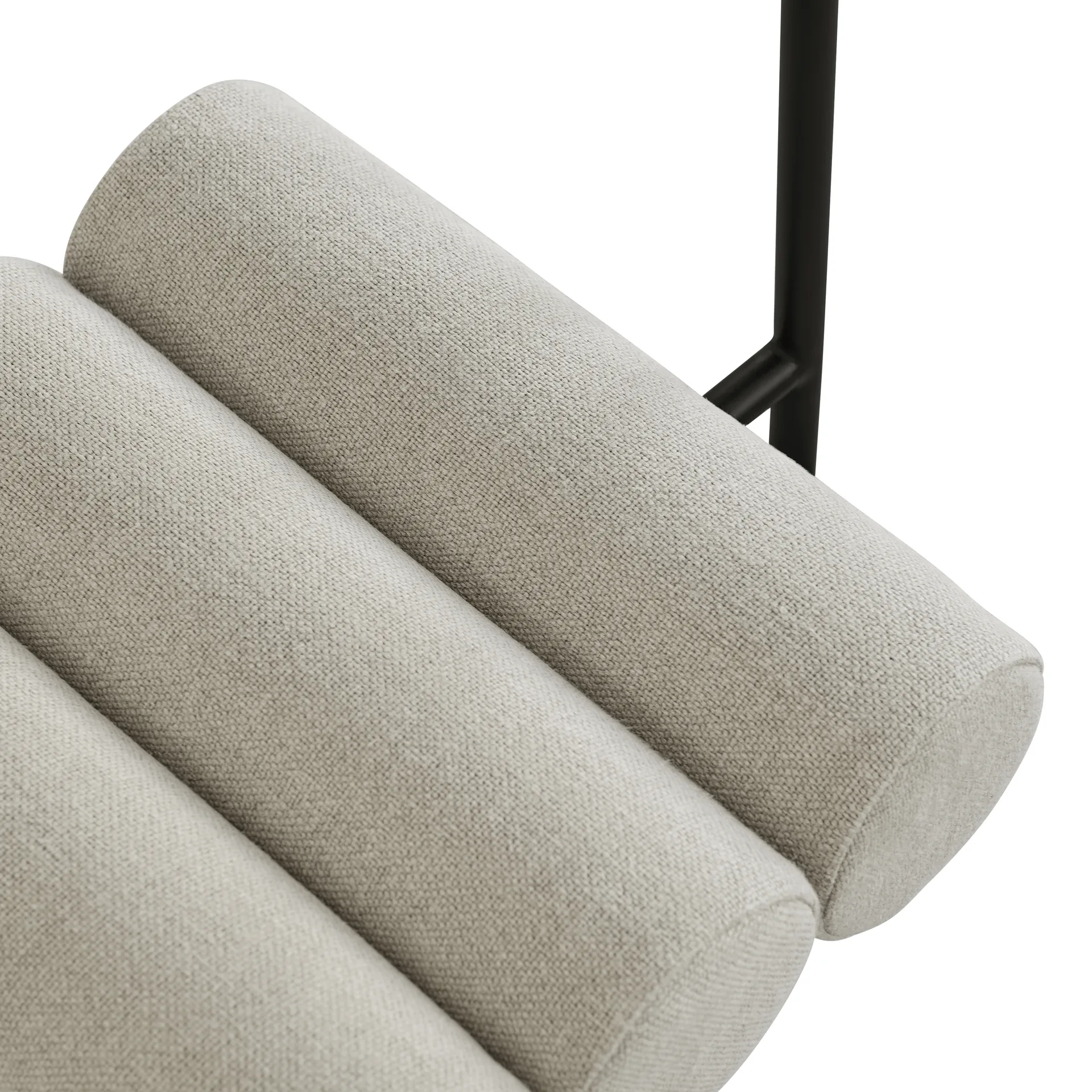 Silla de comedor Hiro, Black frame-Sand 101 Copenhagen