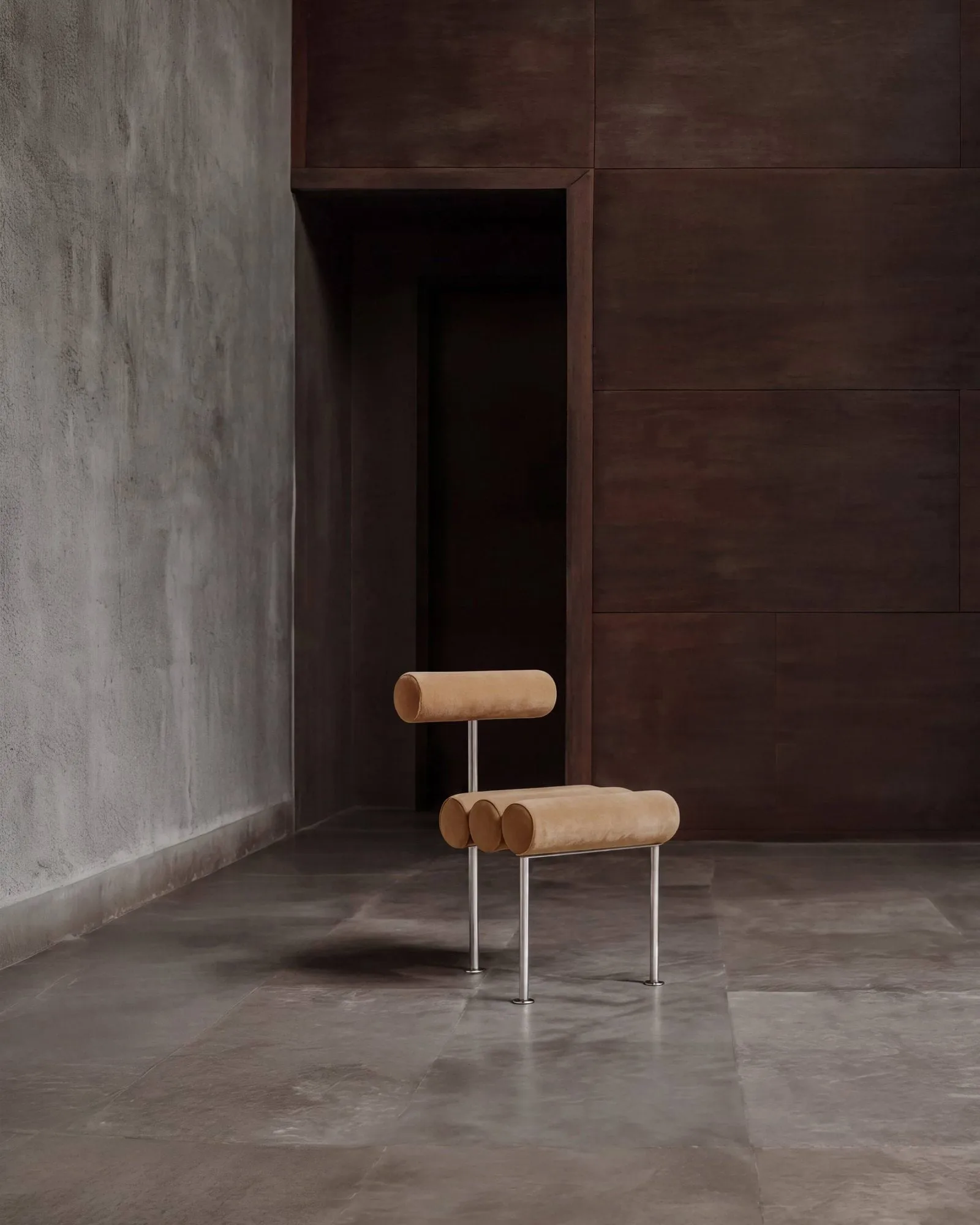 Silla de comedor Hiro, Stainless steel-desert 101 Copenhagen