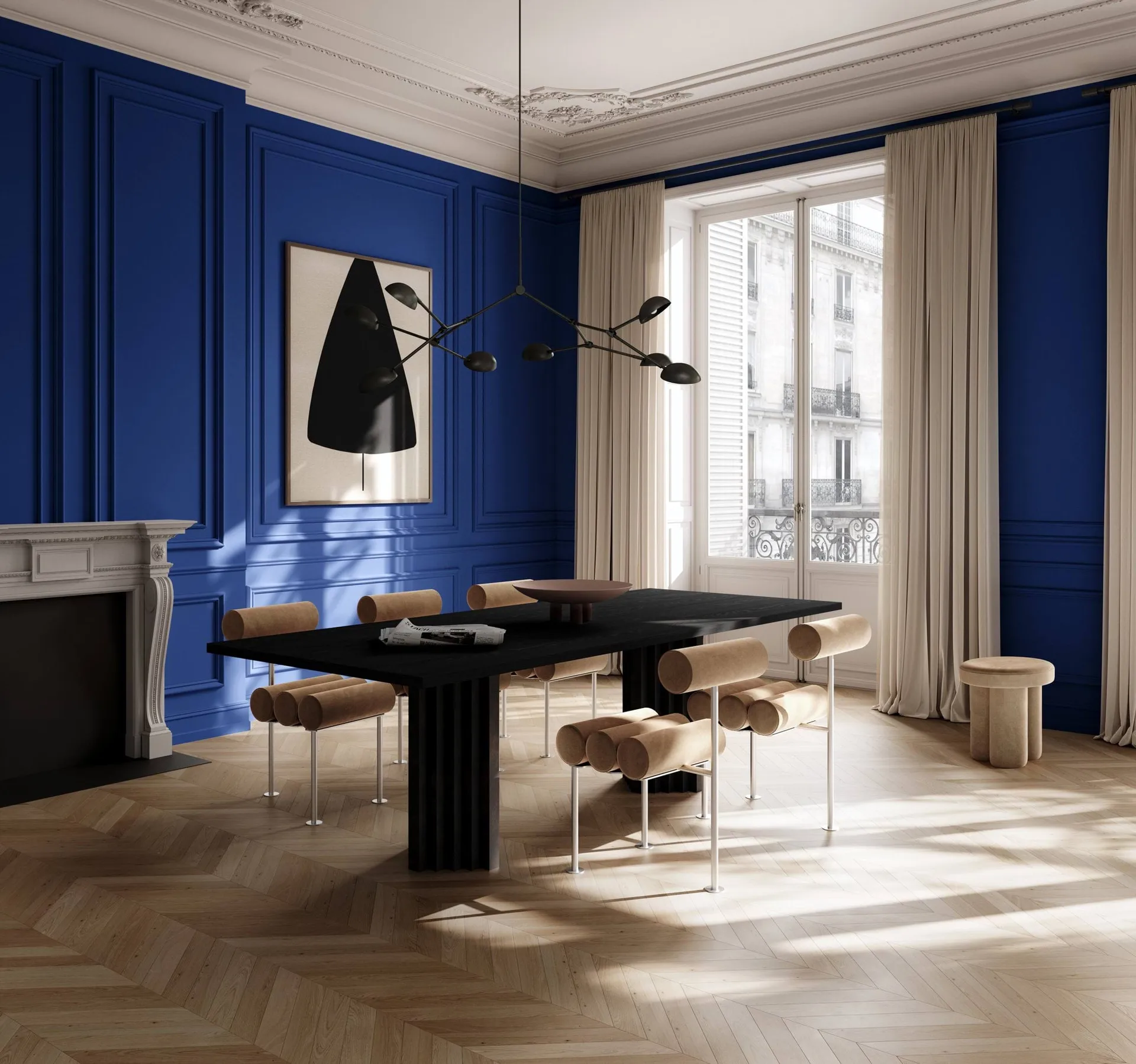 Silla de comedor Hiro, Stainless steel-desert 101 Copenhagen