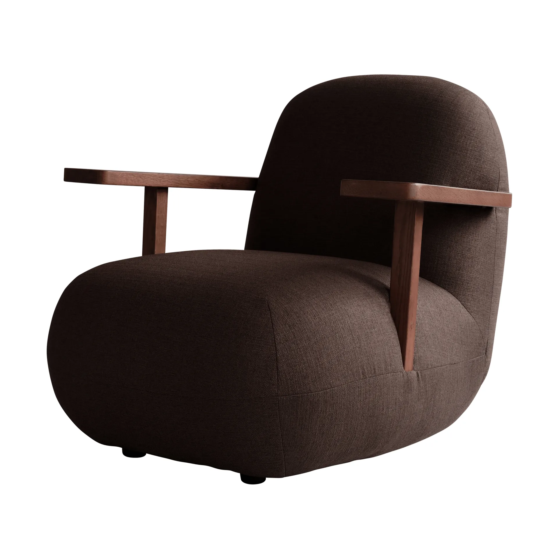 Sillón con reposabrazos Toe chair, Classic brown oak-dark brown 101 Copenhagen