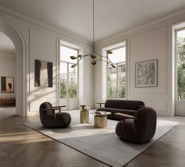Sillón con reposabrazos Toe chair - Classic brown oak-dark brown - 101 Copenhagen