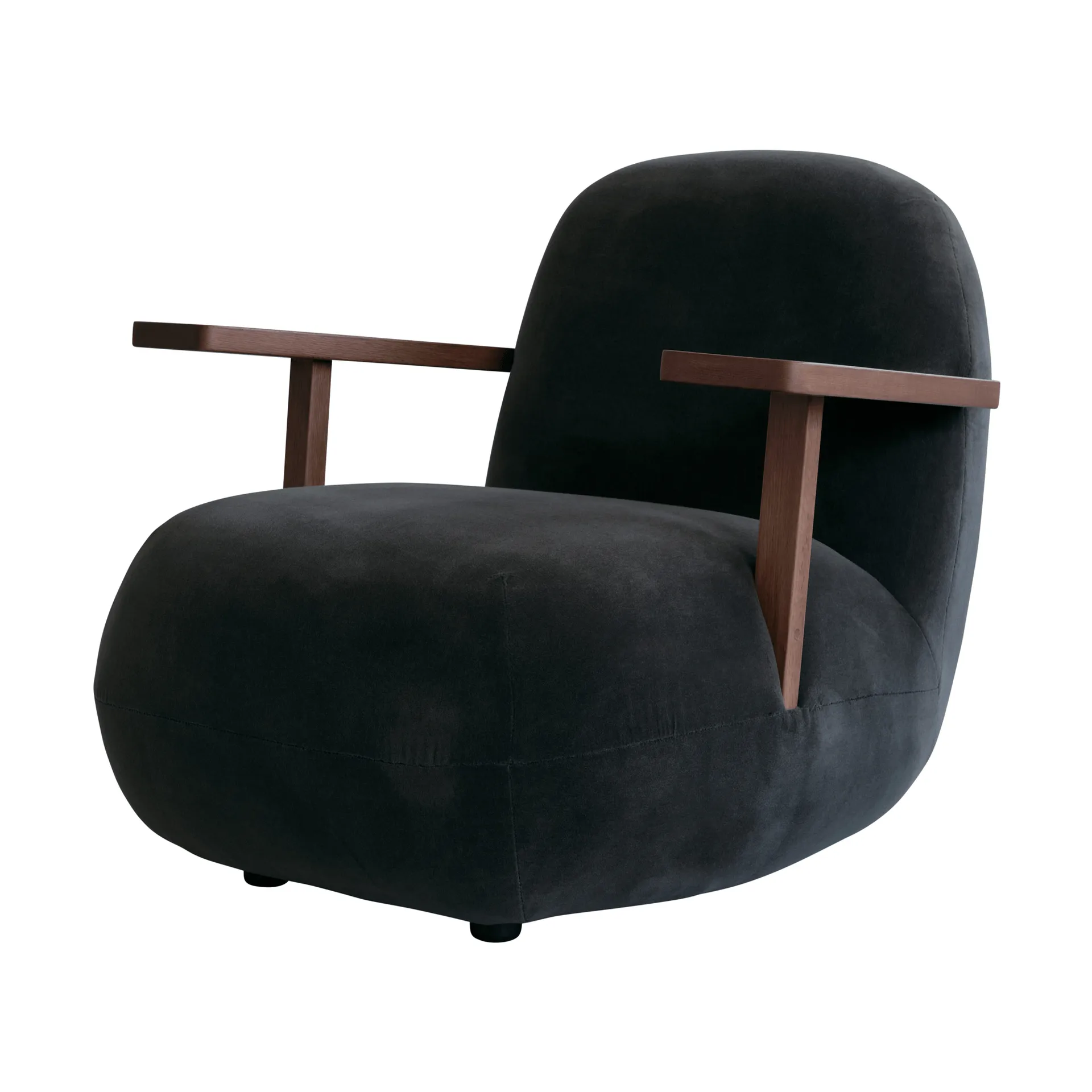 Sillón con reposabrazos Toe chair, Classic brown oak-peat 101 Copenhagen