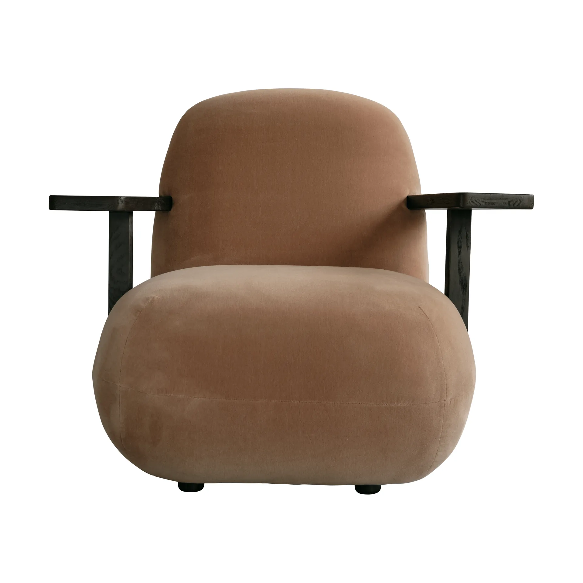Sillón con reposabrazos Toe chair, Coffee black oak-desert 101 Copenhagen