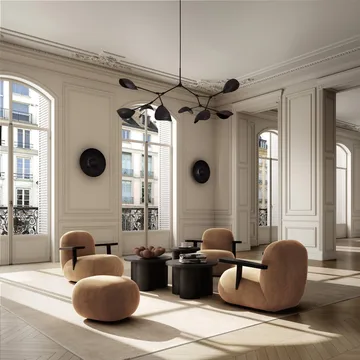 Sillón con reposabrazos Toe chair - Coffee black oak-desert - 101 Copenhagen