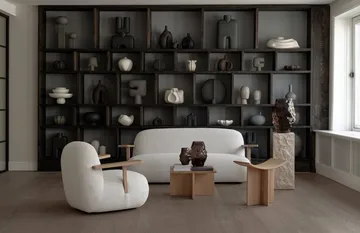 Sillón con reposabrazos Toe chair - Natural oak-off white - 101 Copenhagen