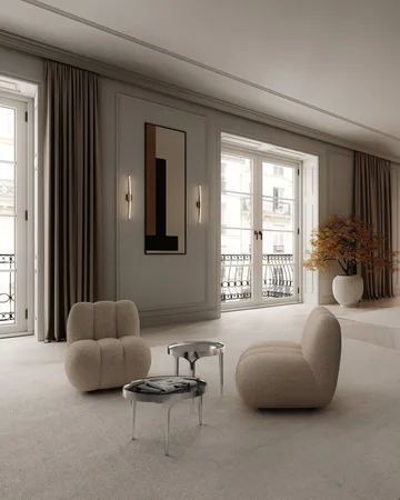 Sillón de jardín Toe bouclé - Smoked sand - 101 Copenhagen