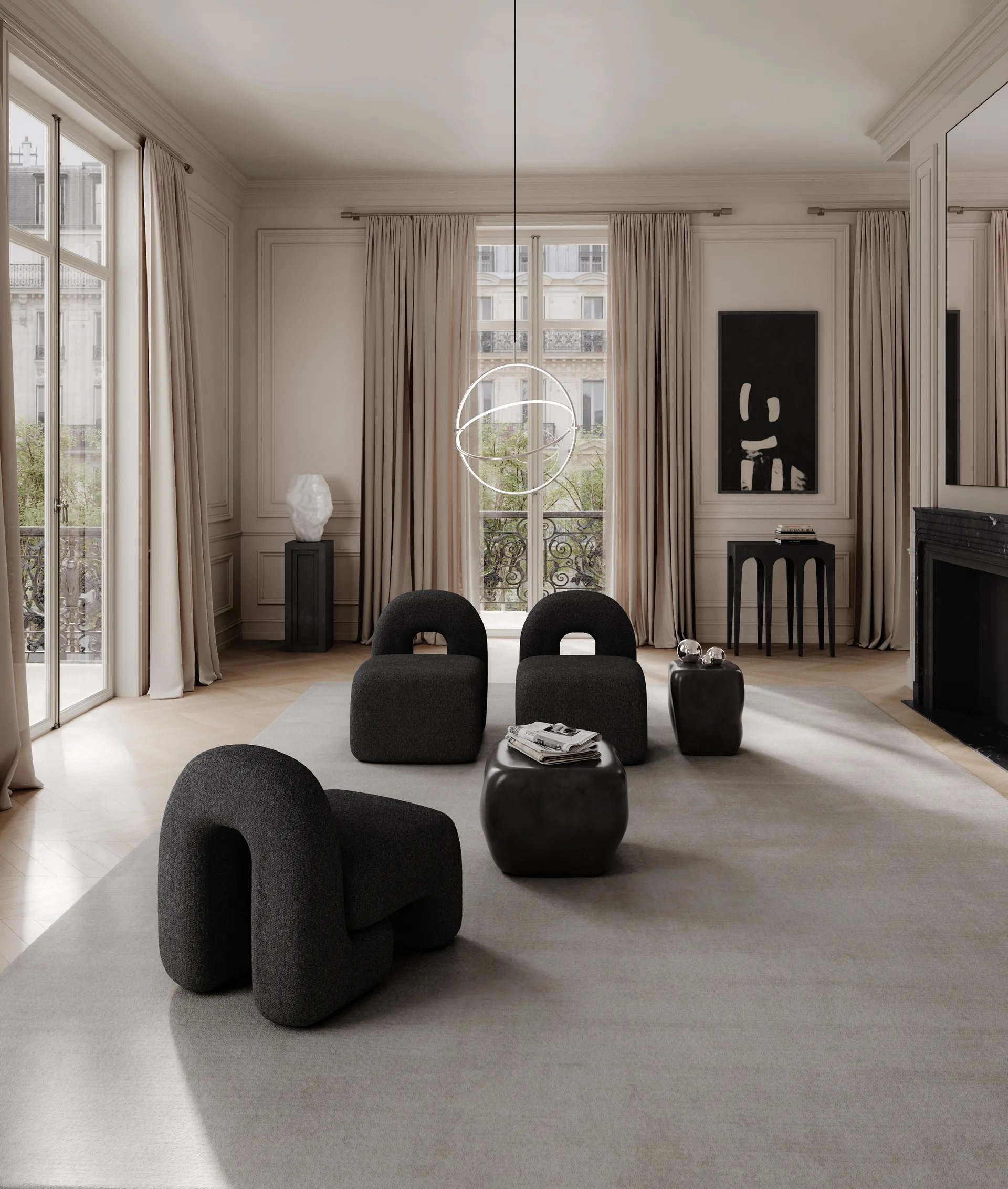 Sillón lounge Daiku, Deep taupe 101 Copenhagen